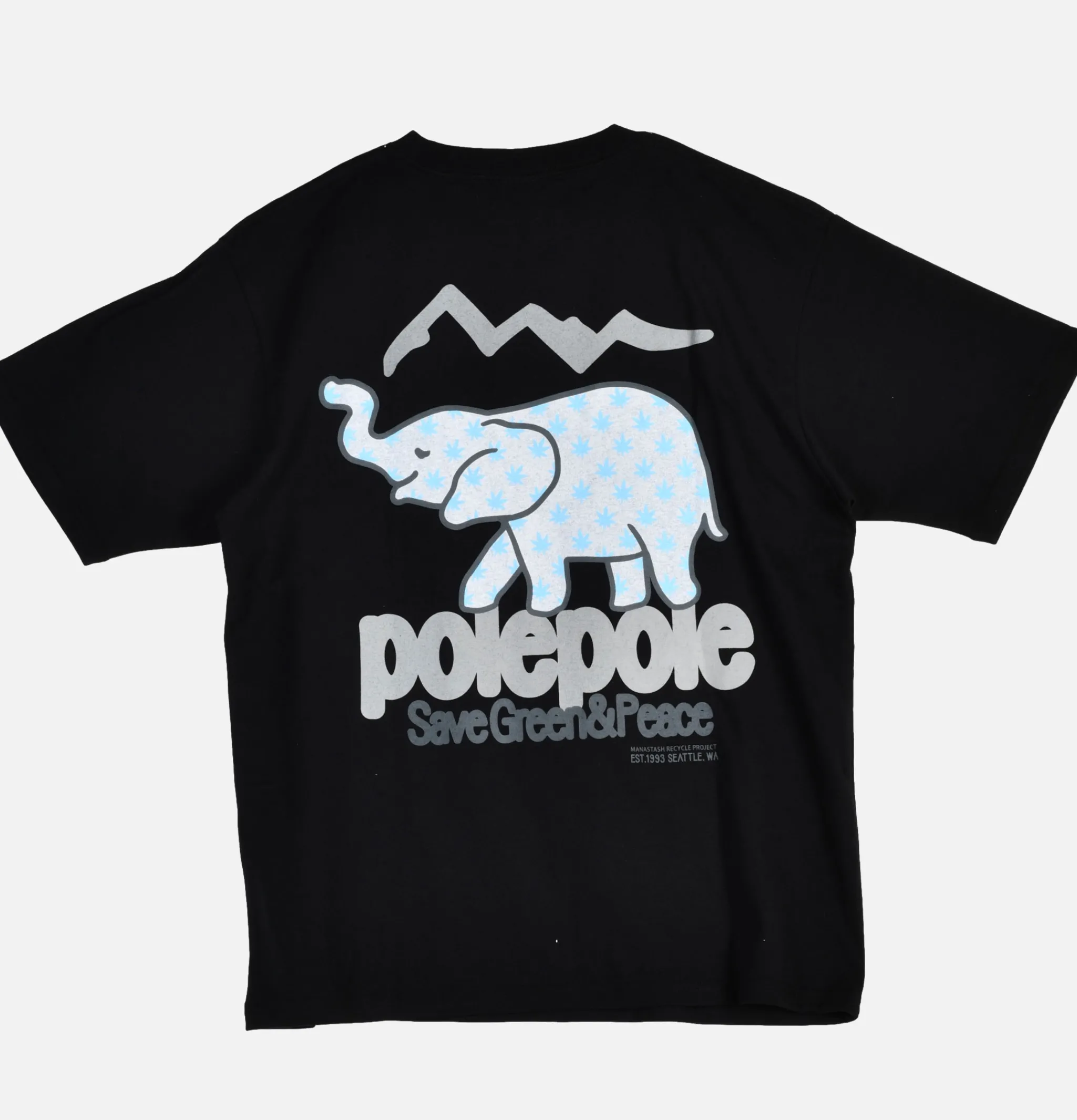 MANASTASH Citee Polepole Black< T-shirts