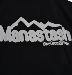 MANASTASH Citee Polepole Black< T-shirts