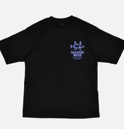 MANASTASH Citee Salmon Black< T-shirts