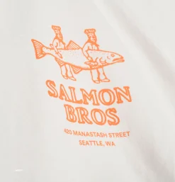 MANASTASH Citee Salmon White< T-shirts