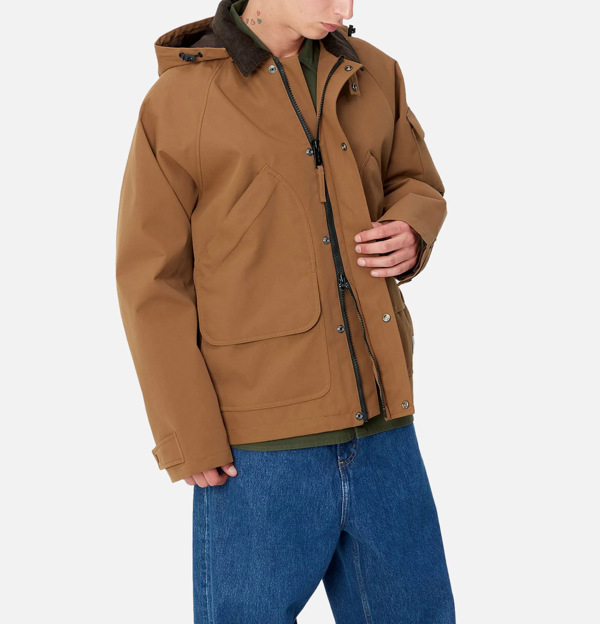 CARHARTT WIP Clarton Jacket Hamilton Brown< Vestes