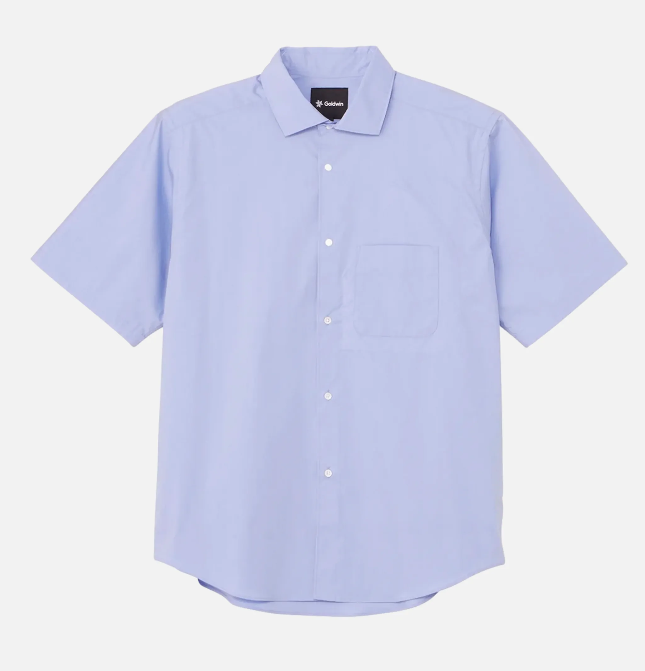 GOLDWIN Comfortable S/s Shirt Saxe< Chemises