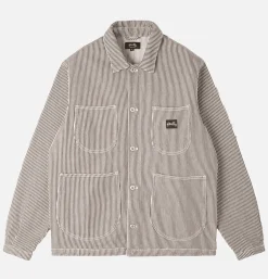STAN RAY USA Coverall Jacket Hickory Black< Blousons & Manteaux