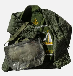 PUEBCO Covered Parachute Shoulder Olive< Sacs Bandoulière