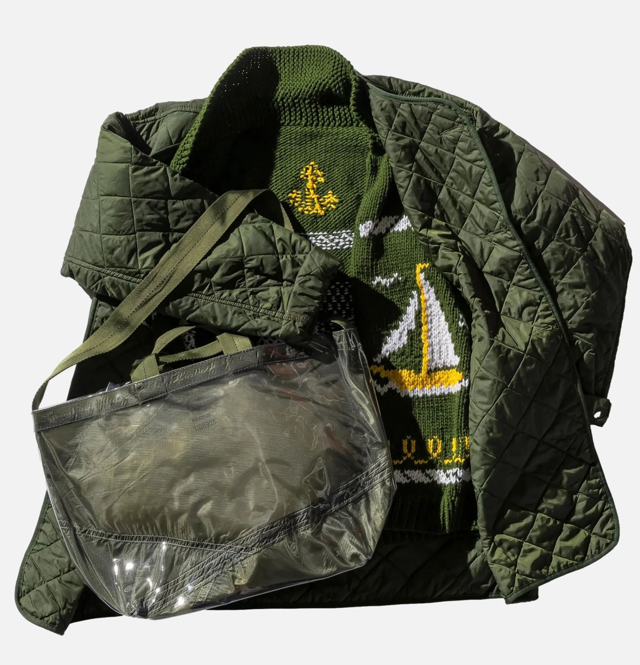 PUEBCO Covered Parachute Shoulder Olive< Sacs Bandoulière