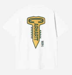 CARHARTT WIP Cross Screw Tee White< T-shirts