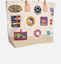 HERITAGE LEATHER COMPANY Daytote With Vintage Patches< Tote-bags