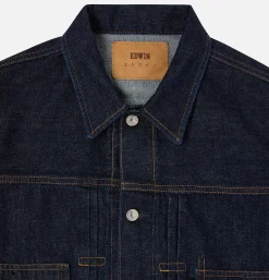 EDWIN Denim Jacket 14oz Kurabo Red< Vestes