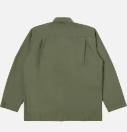 UNIVERSAL WORKS Dockside Jacket Slub Sateen Olive< Vestes