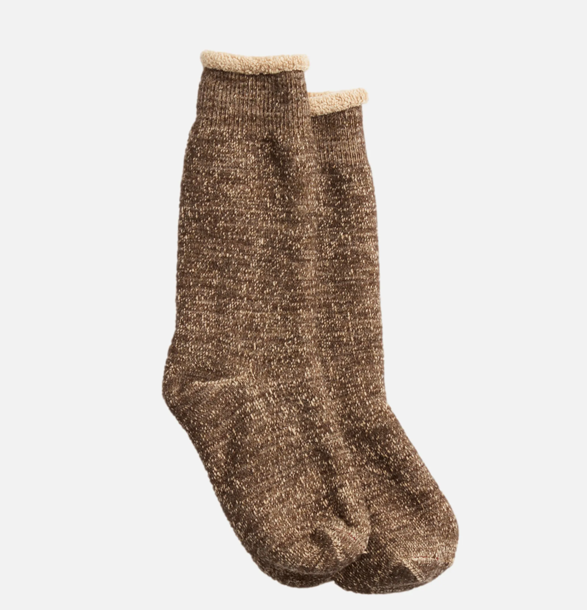 ROTOTO Double Face Darkbrown Brown<Homme Chaussettes