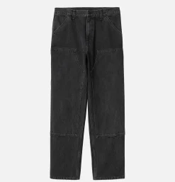 CARHARTT WIP Double Knee Pant Black Washed< Pantalons