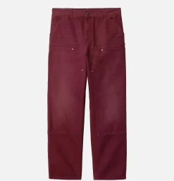 CARHARTT WIP Double Knee Pant Malbec< Pantalons