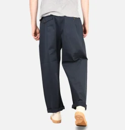 UNIVERSAL WORKS Double Pleat Pant Navy< Chinos