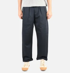 UNIVERSAL WORKS Double Pleat Pant Navy< Chinos