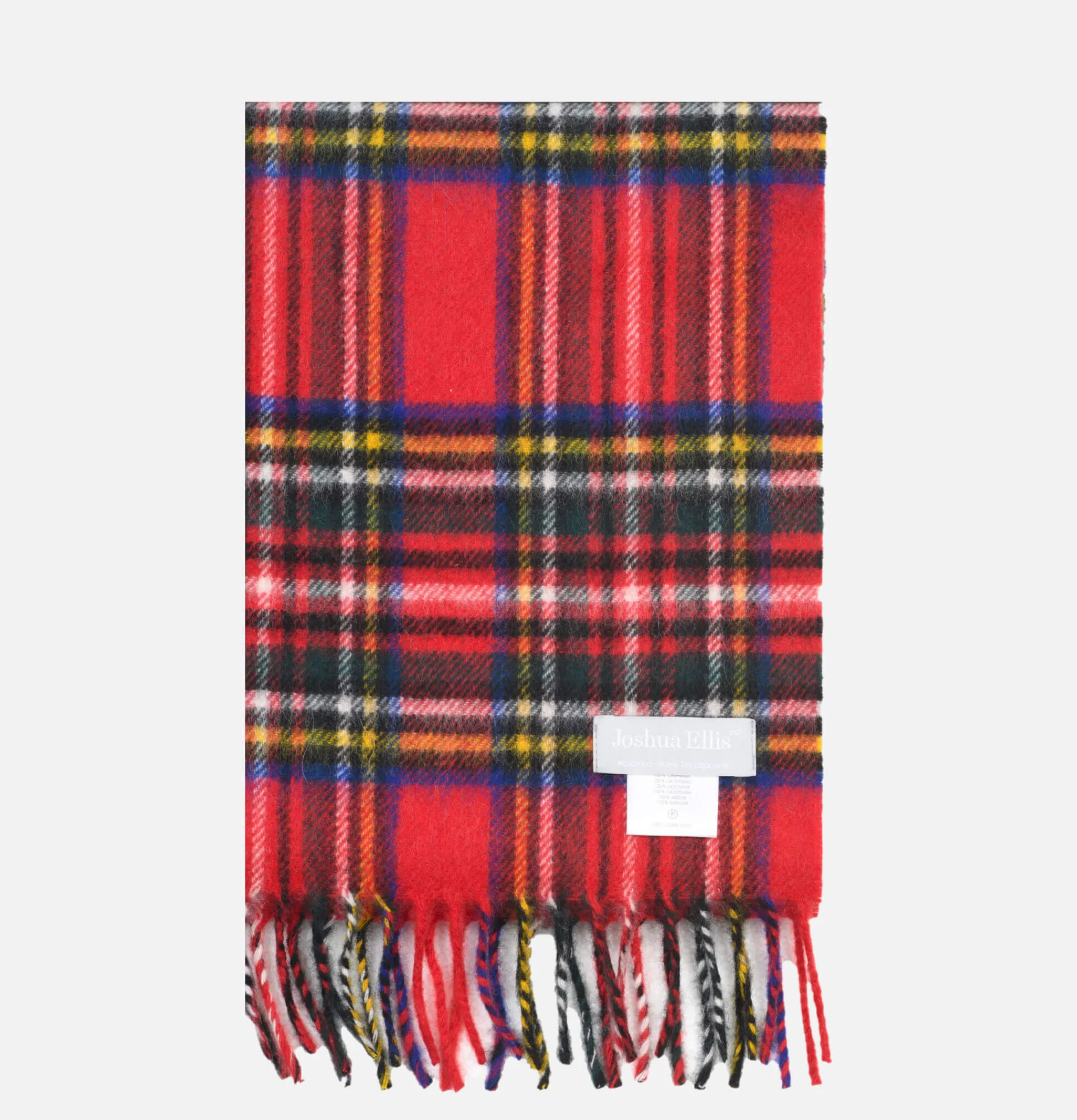 JOSHUA ELLIS Echarpe Cachemire Tartan Red< Gants • Bonnets • Echarpes