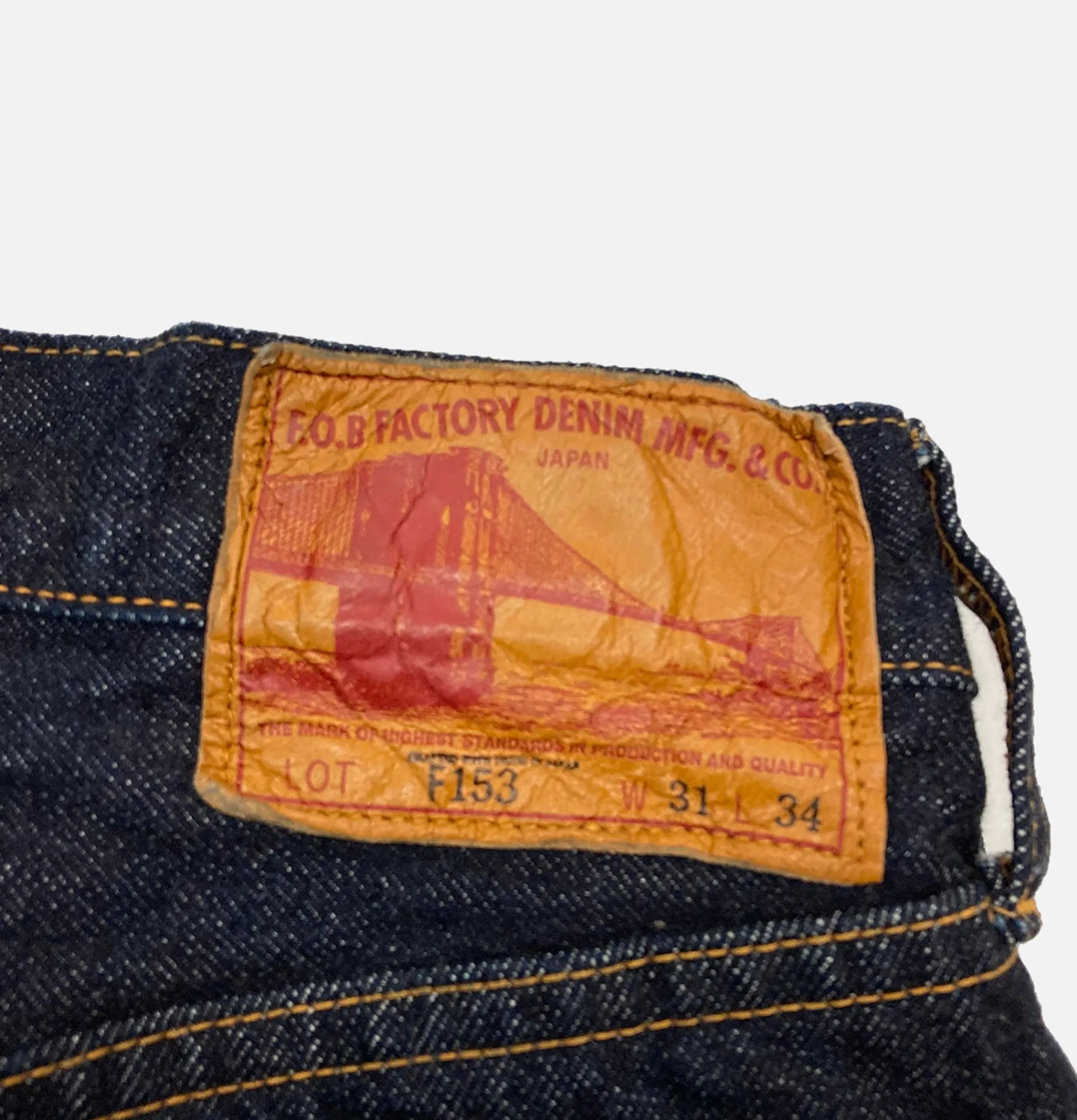 FOB FACTORY F153 Selvedge Denim Tapered< Jeans