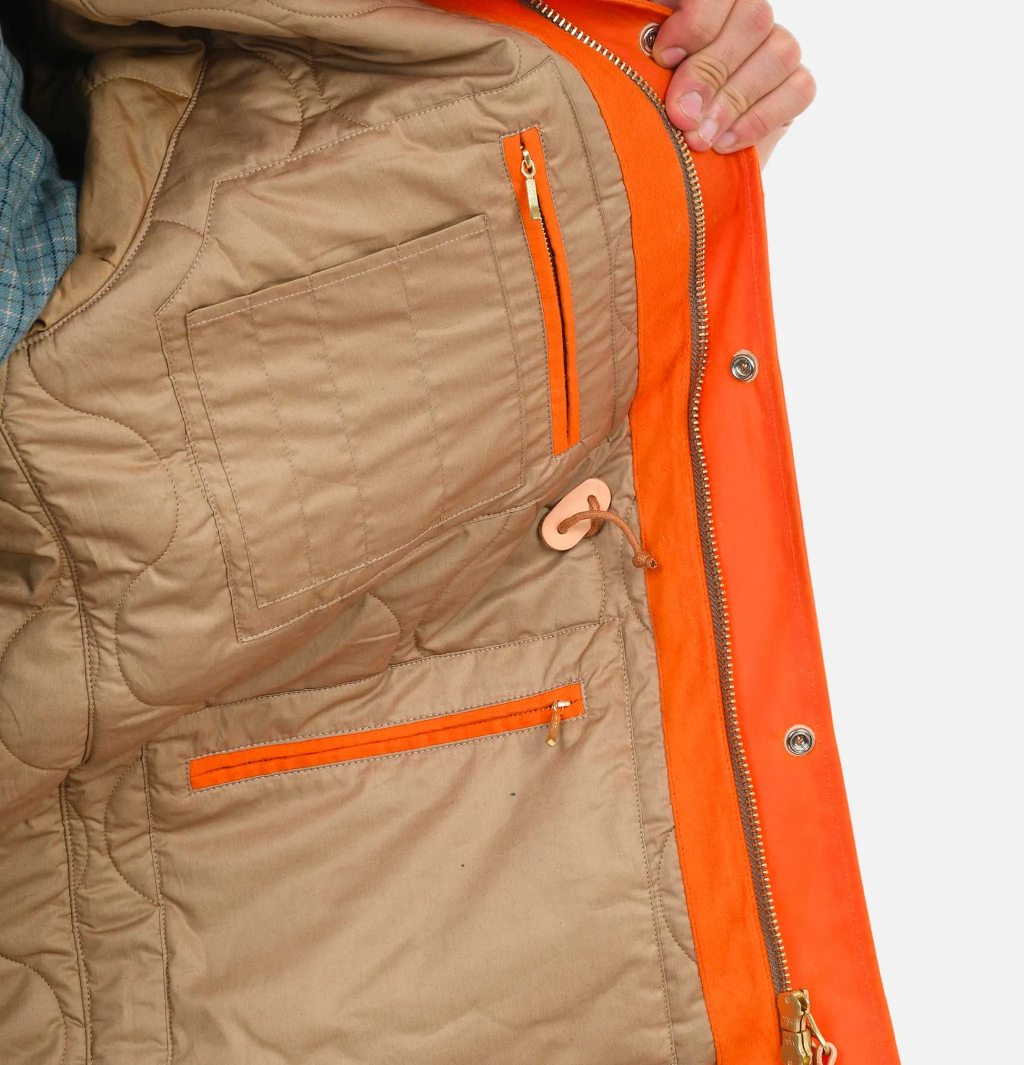 MANIFATTURA CECCARELLI Fisherman Parka Orange< Blousons & Manteaux
