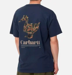 CARHARTT WIP Fold Duck Tee Air Force Blue< T-shirts