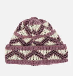 FOUND FEATHER Geo Beanie Purple< Gants • Bonnets • Echarpes