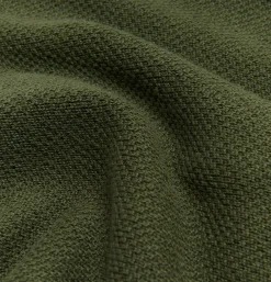 NITTO KNITWEAR Gilet Youri Coton Green< Pulls & Cardigans