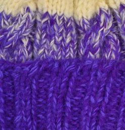 SUBLIME Hand Knit Fisherman Purple< Gants • Bonnets • Echarpes