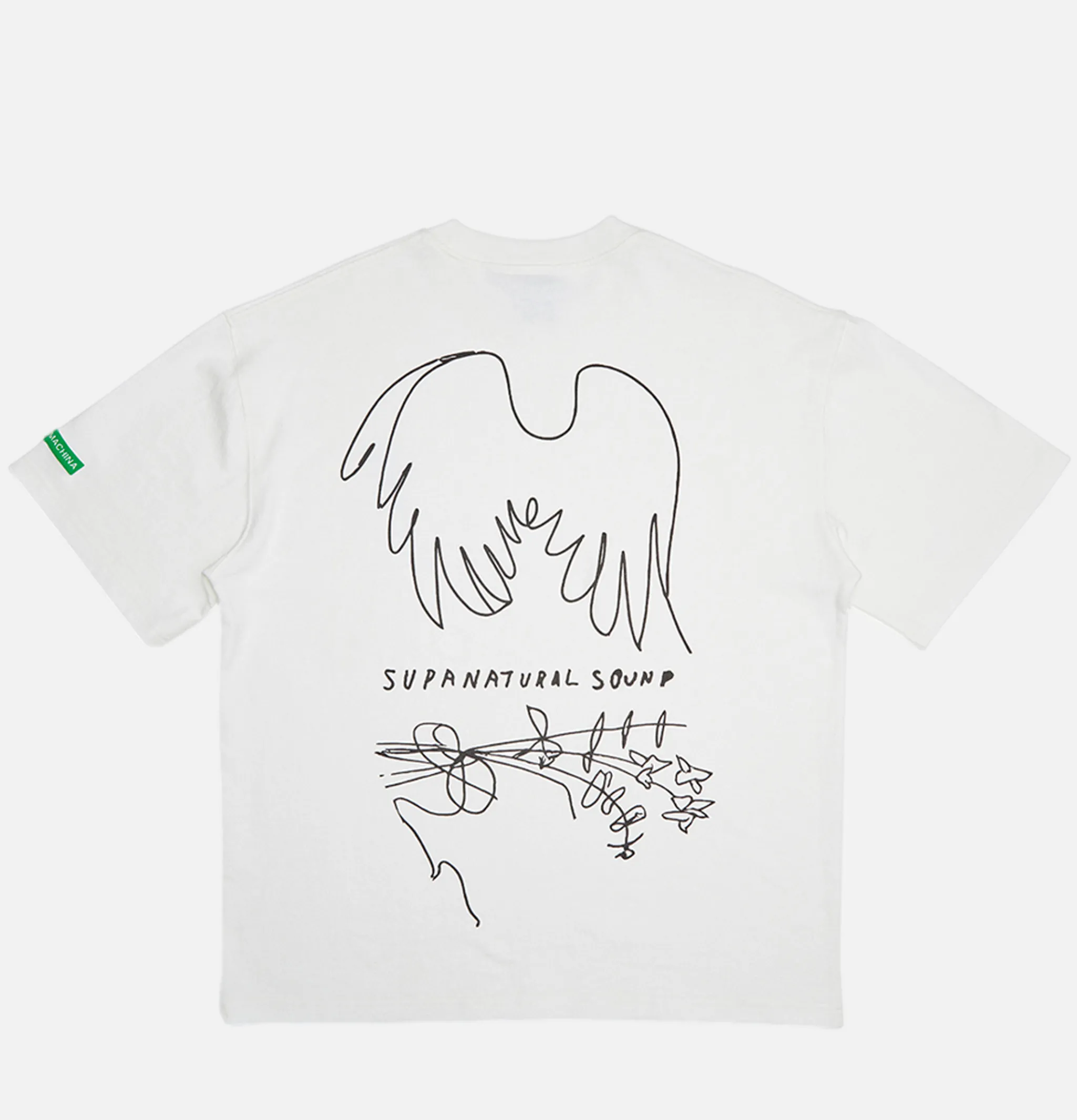 DEUS Hauntology Tee Vintage White< T-shirts