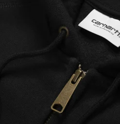 CARHARTT WIP Hooded Chase Jacket Black< Sweats & Polaires