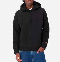CARHARTT WIP Hooded Chase Sweat Black< Sweats & Polaires