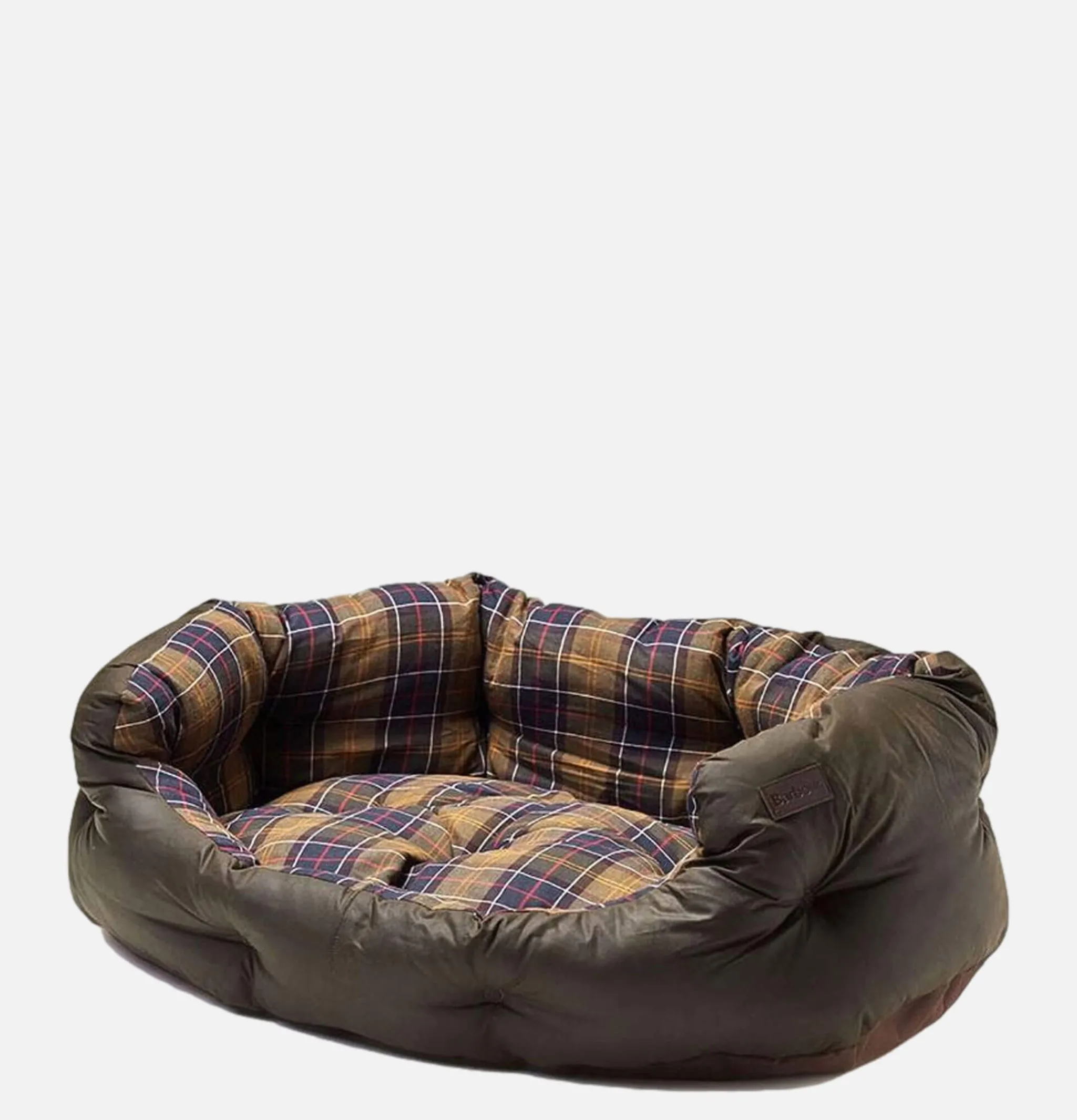 BARBOUR 35in Luxury Dog Bed Tartan< Maison