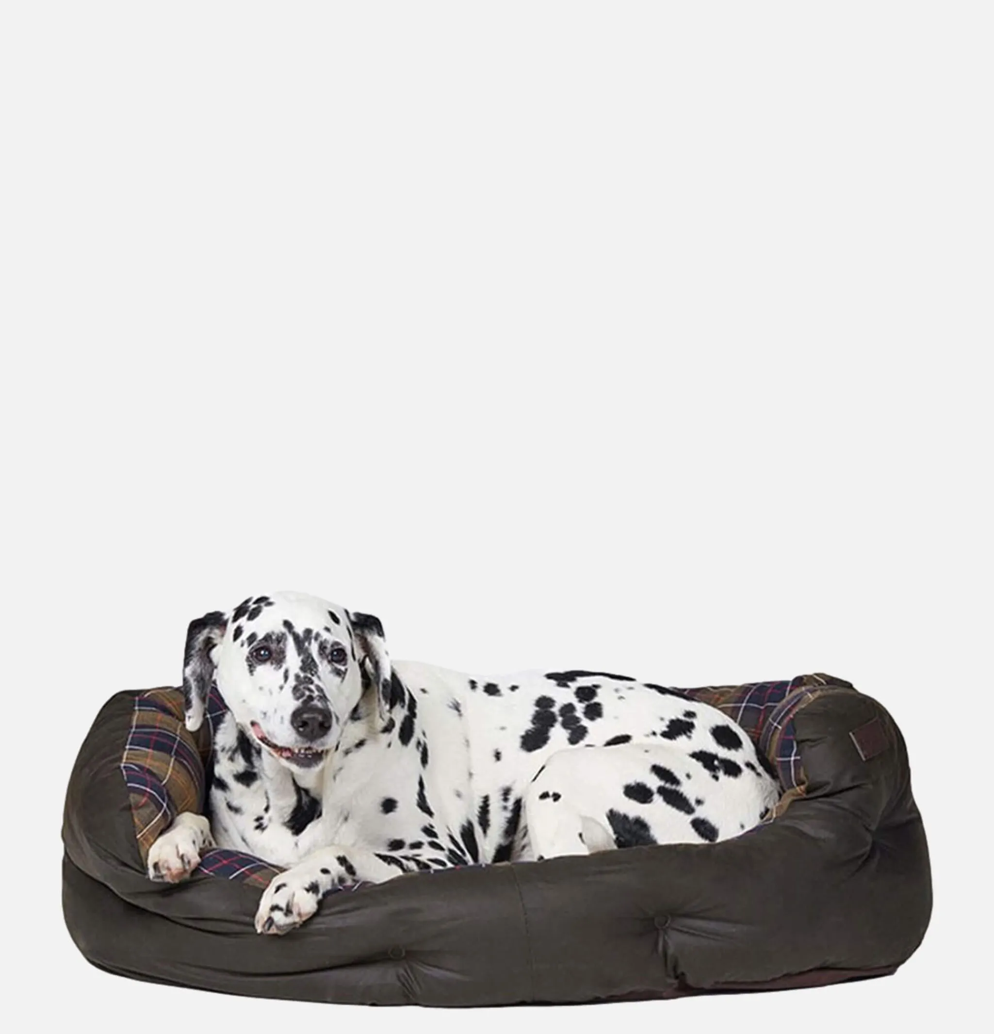 BARBOUR 35in Luxury Dog Bed Tartan< Maison
