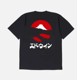 EDWIN Kamifuji Tee Black< T-shirts