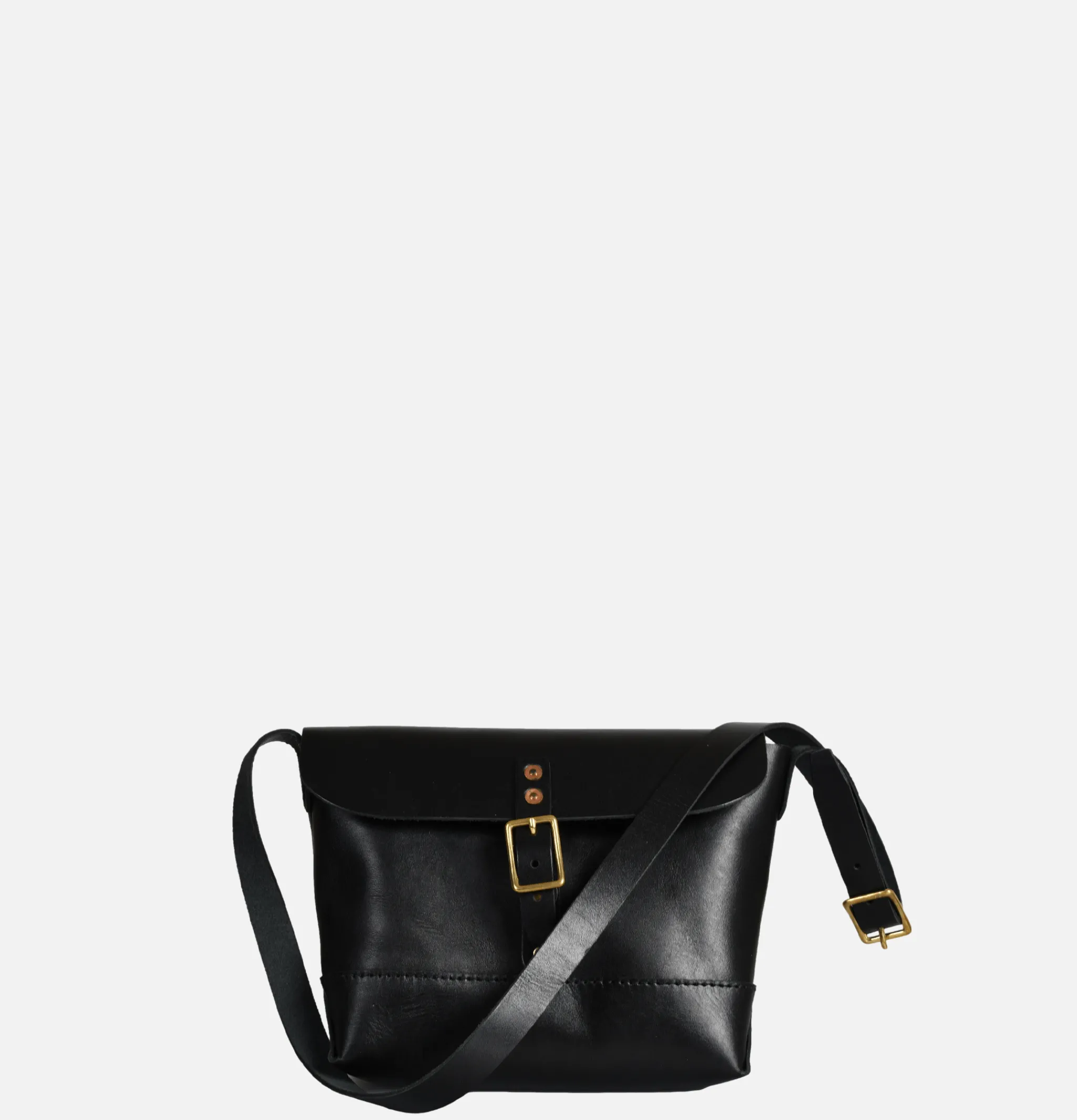 HERITAGE LEATHER COMPANY Leather Mini Shoulder Bag Noir< Sacs Bandoulière