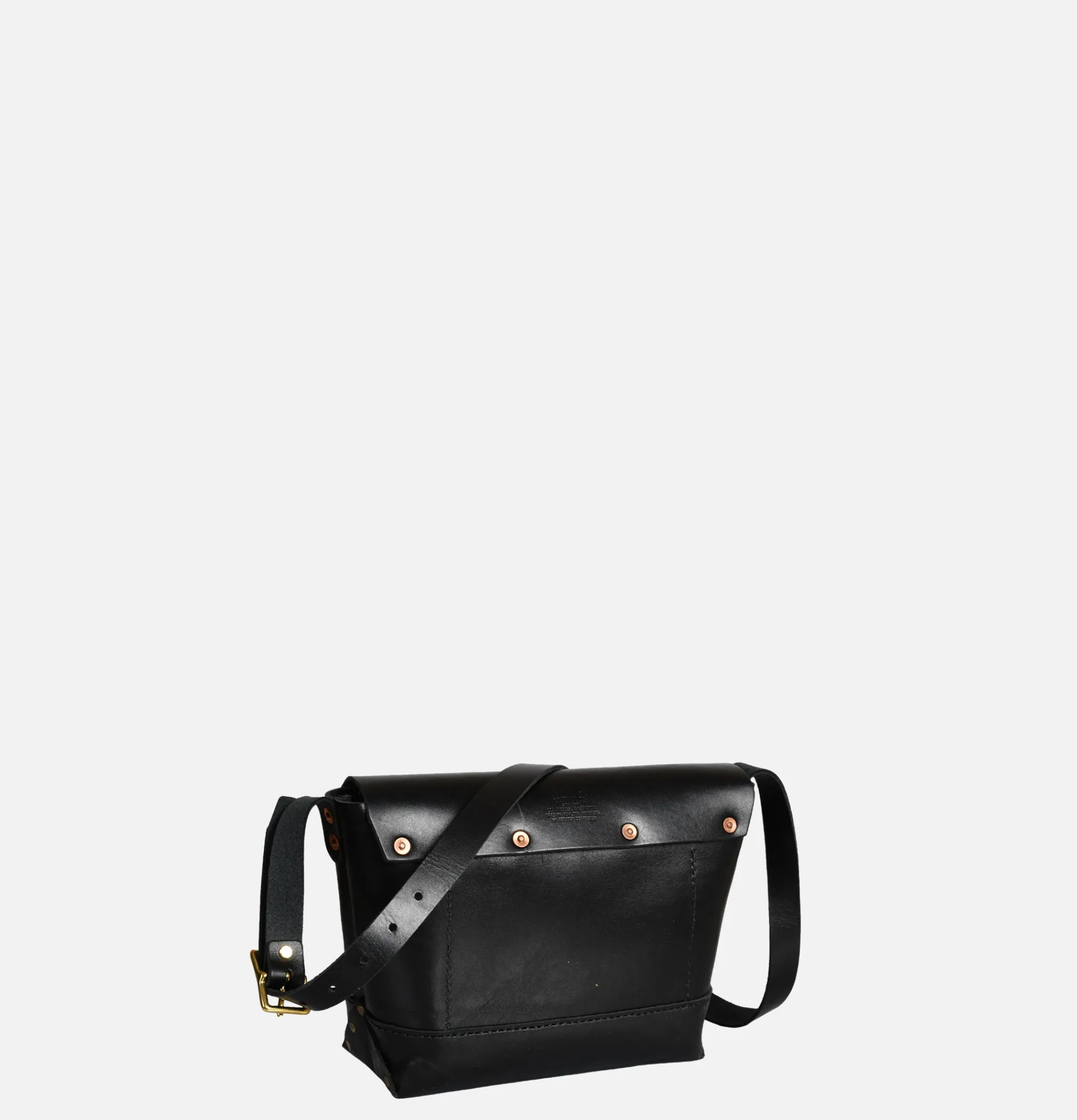 HERITAGE LEATHER COMPANY Leather Mini Shoulder Bag Noir< Sacs Bandoulière
