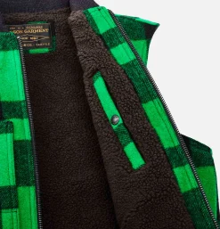 FILSON Lined Mackinaw Wool Vest Green< Vestes|Blousons & Manteaux