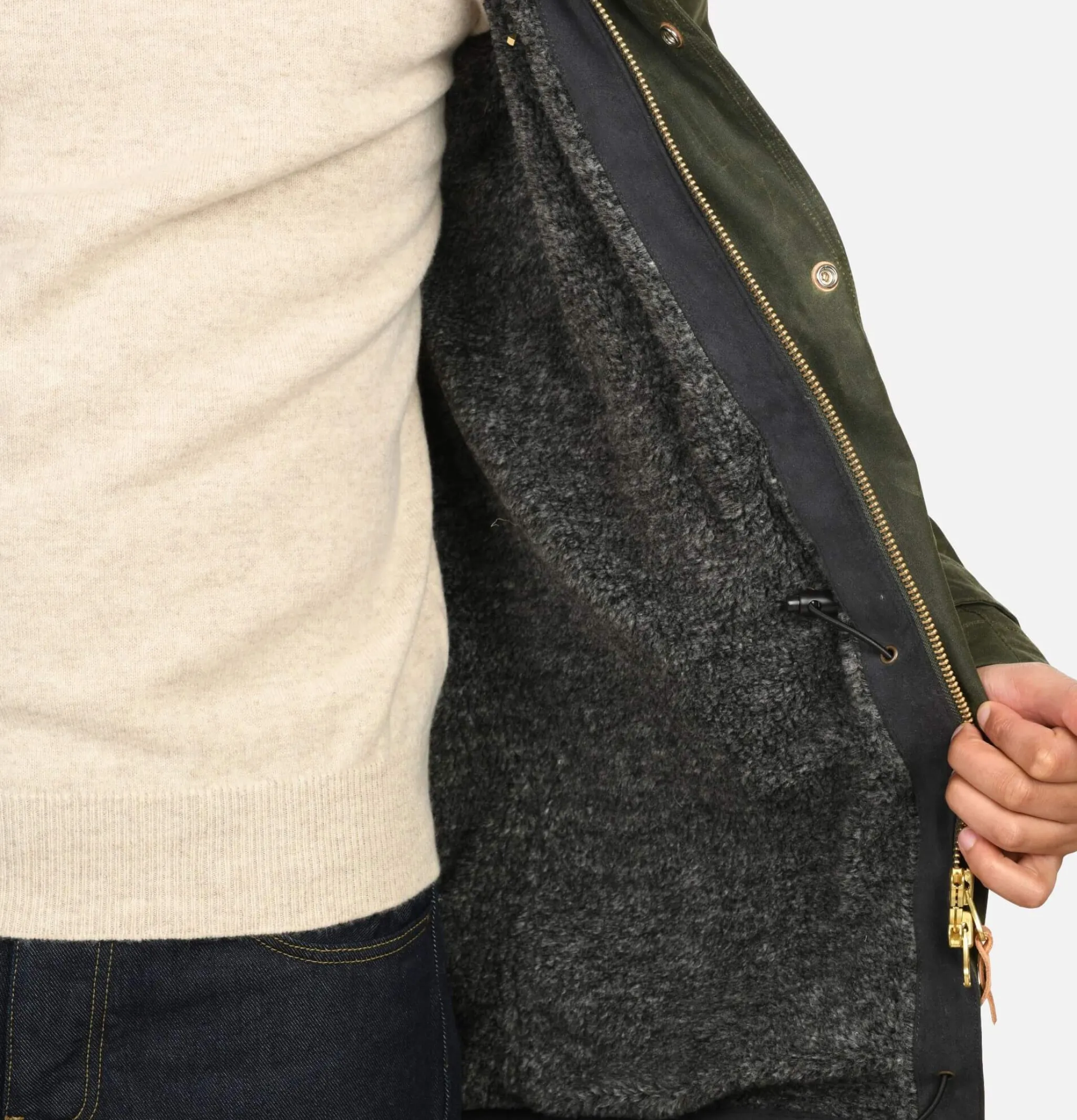 MANIFATTURA CECCARELLI Long Moutain Parka Wax Green< Blousons & Manteaux