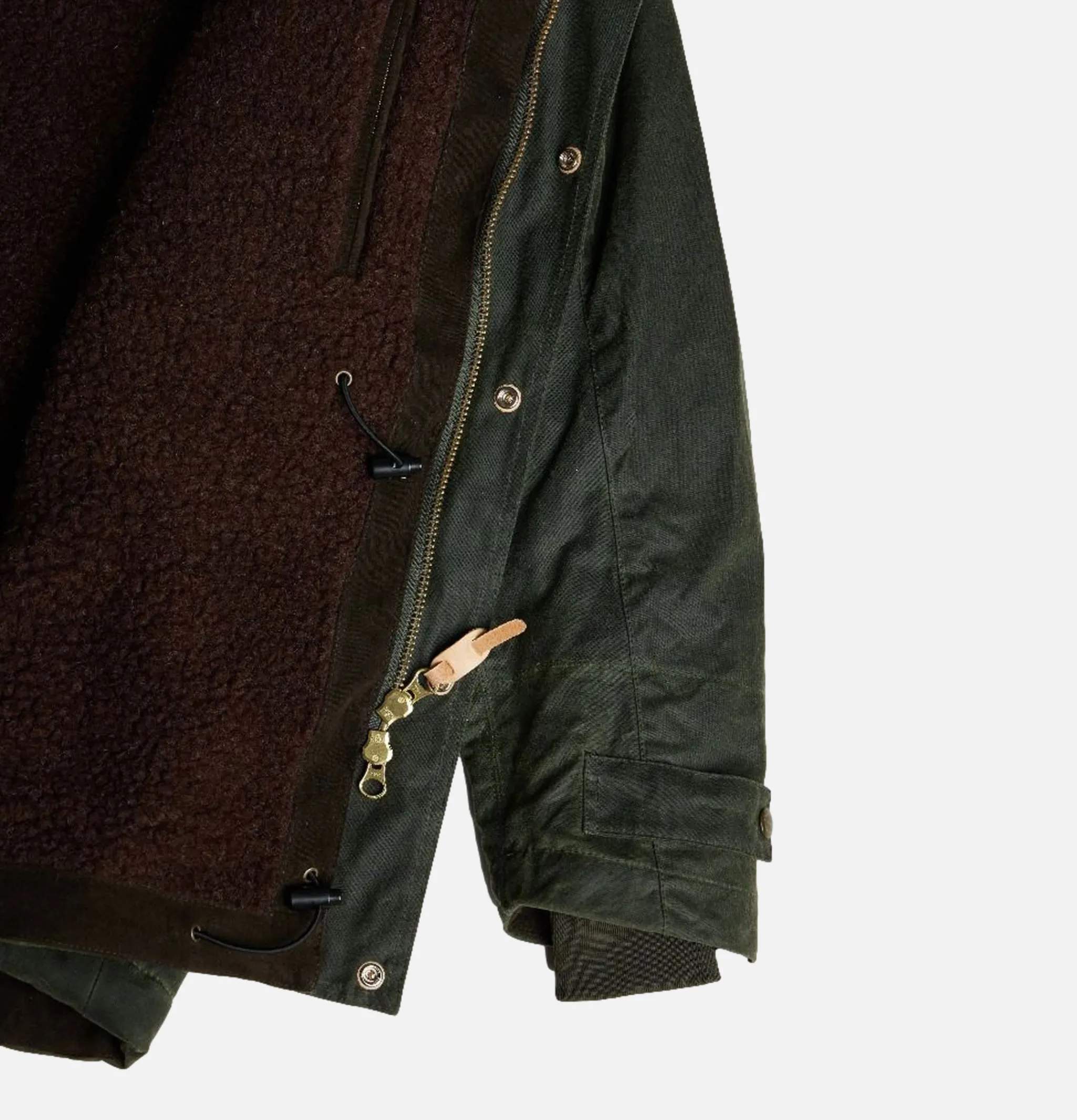 MANIFATTURA CECCARELLI Long Moutain Parka Wax Green< Blousons & Manteaux