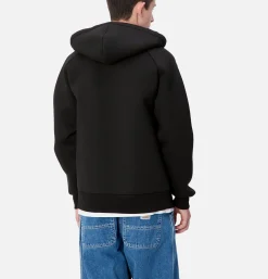 CARHARTT WIP Lux Hooded Jacket Black< Sweats & Polaires