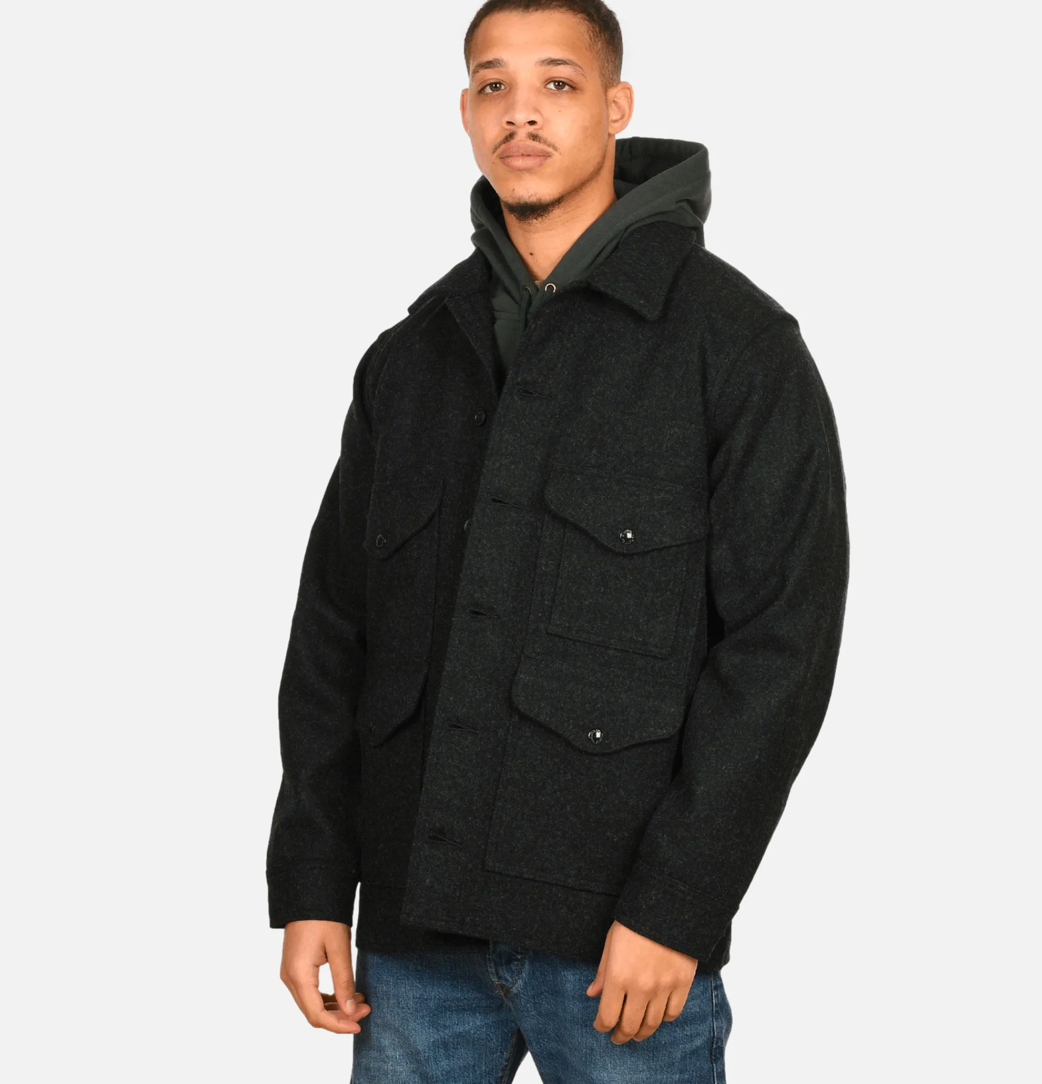 FILSON Mackinaw Cruiser Charcoal< Blousons & Manteaux