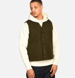 FILSON Mackinaw Wool Vest Forest Green< Vestes