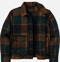 FILSON Mackinaw Wool Work Plaid Green< Blousons & Manteaux