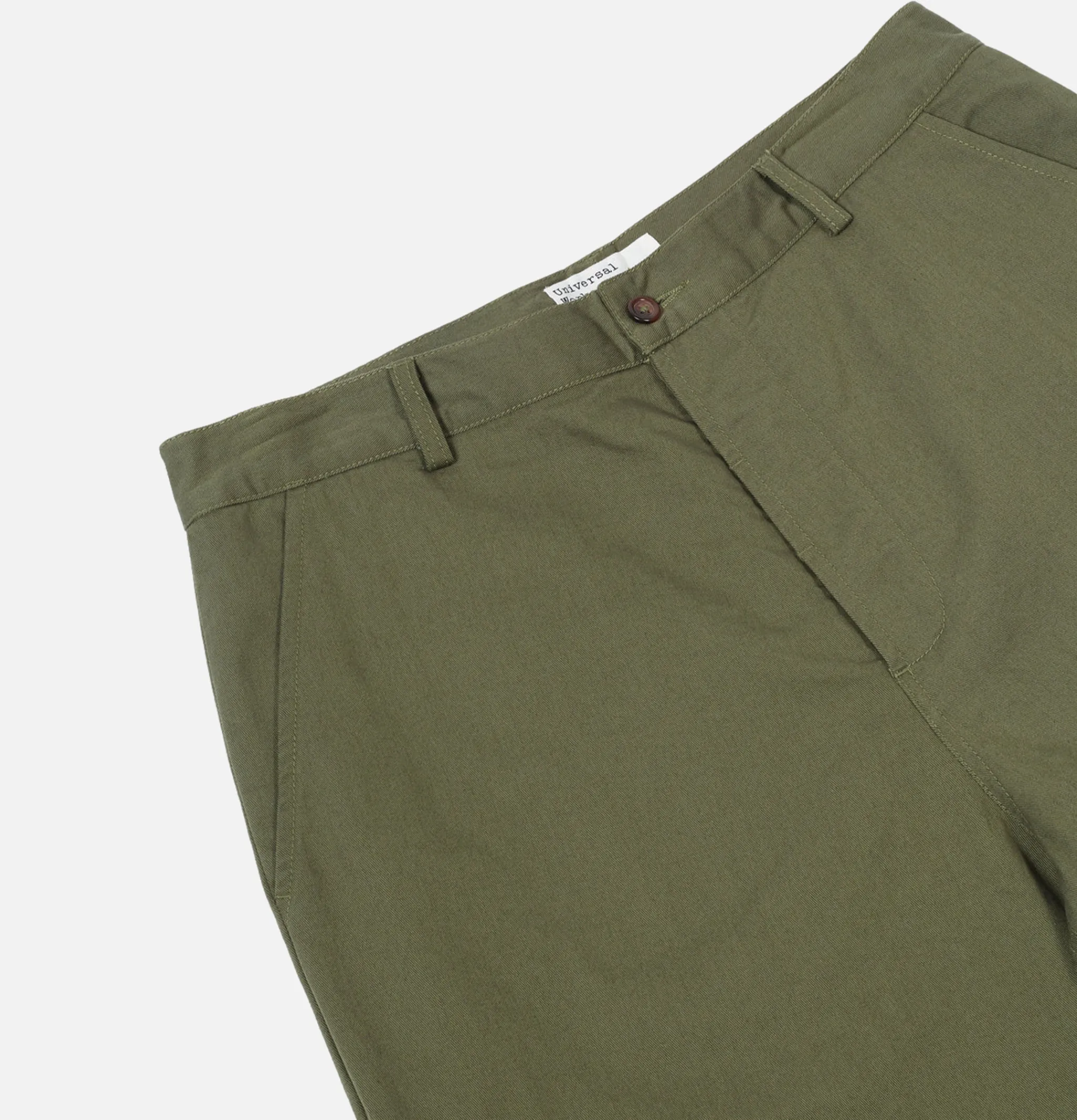 UNIVERSAL WORKS Military Chino Twill Lt Olive< Chinos