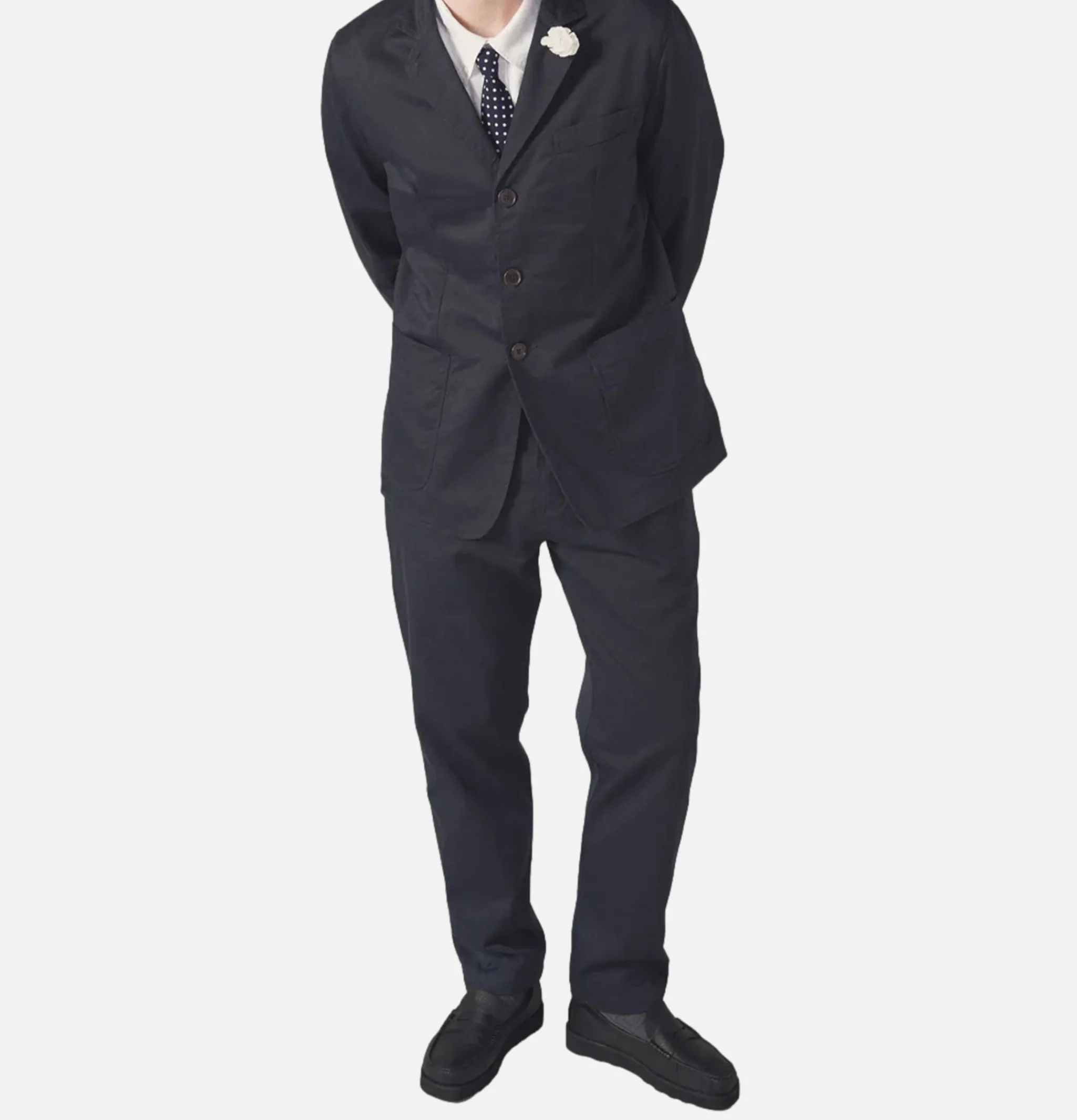 UNIVERSAL WORKS Military Chino Twill Navy< Chinos