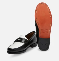 G.H. BASS Mocassin Femme Weejun Noir et blanc<Femme Chaussures