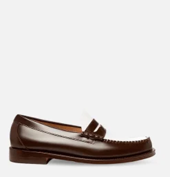 G.H. BASS Mocassin Gh Bass Weejun Brown and White<Homme Mocassins