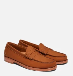 G.H. BASS Mocassin Larson Nubuck Tan<Homme Mocassins