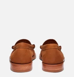 G.H. BASS Mocassin Larson Nubuck Tan<Homme Mocassins