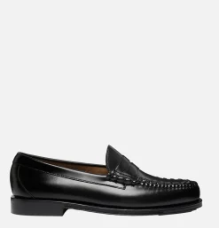 G.H. BASS Mocassin Weejun Weave Black<Homme Mocassins