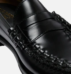 G.H. BASS Mocassin Weejun Weave Black<Homme Mocassins
