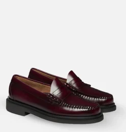 G.H. BASS Moccassin Weejun Step Larson Wine<Homme Mocassins