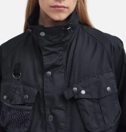 BARBOUR Modified Dryfly Wax Jacket Noir< Blousons & Manteaux